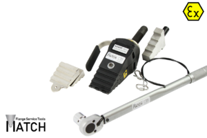 Mechanischer Flanschspreizer (MSW9TEX Single Kit) mit Drehmomentschlüssel, Sicherheitsschlaufe, Paar Stufenblöcke und Sicherheitblöck